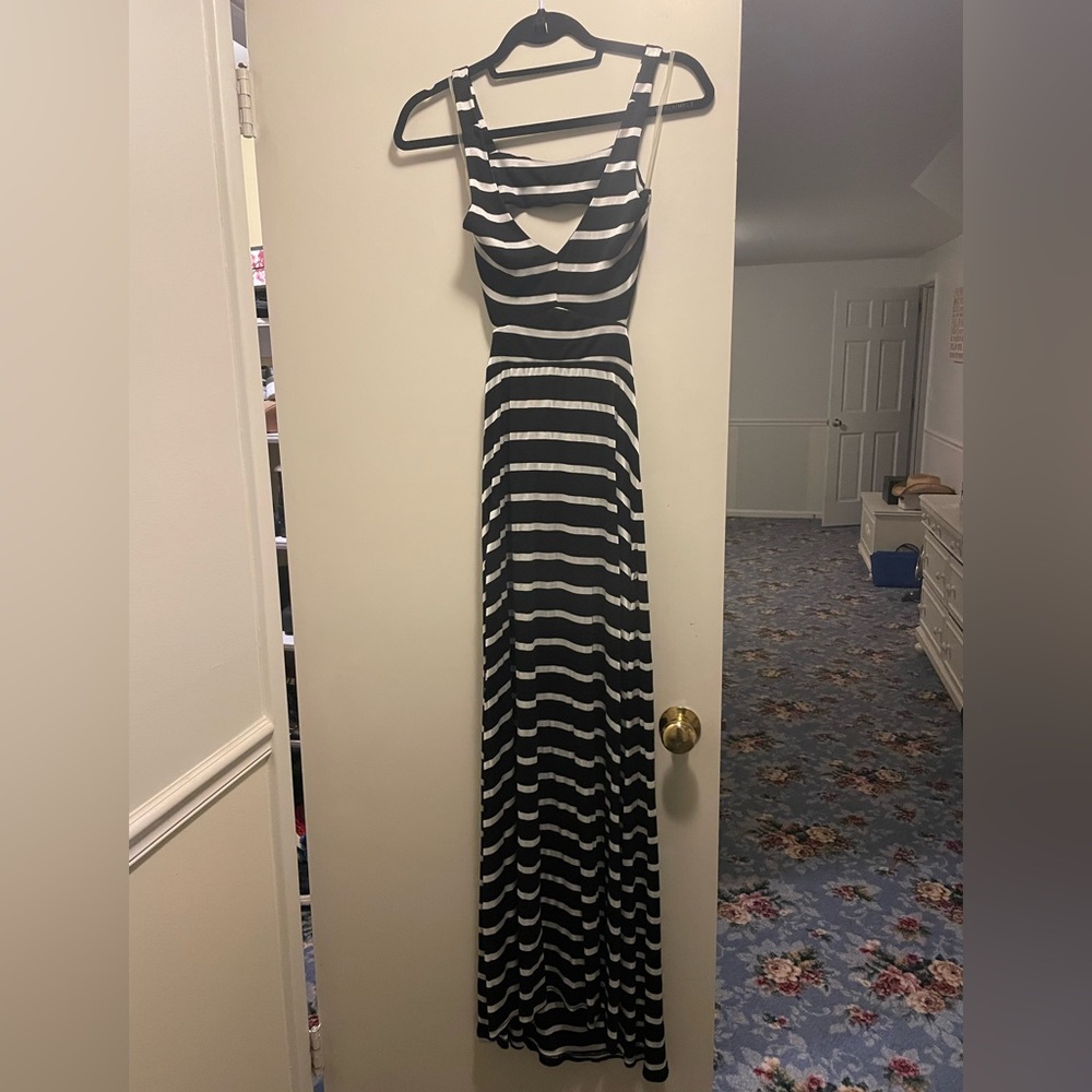 Vintage Havana Black&White maxi dress